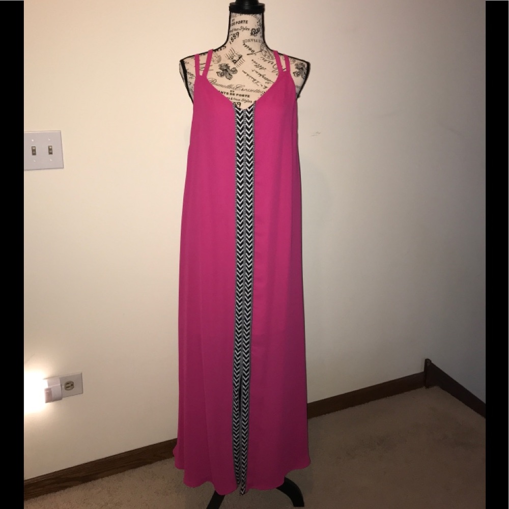Hot pink maxi